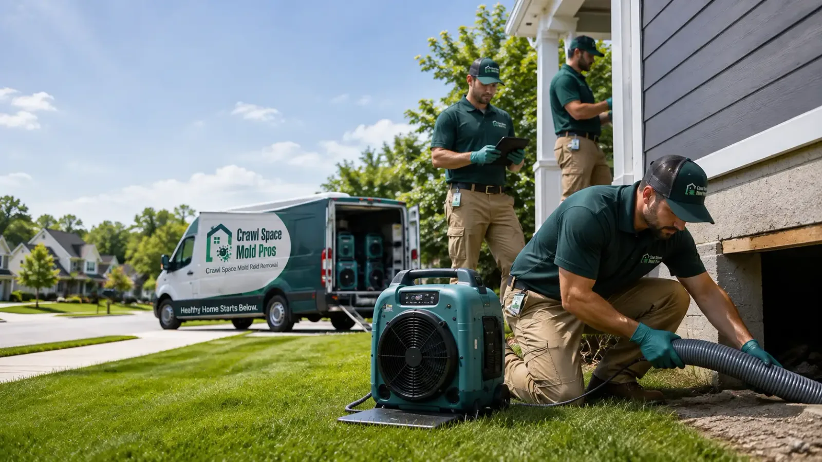 Crawl Space Mold Removal in Woodlake, CA
